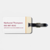 無敵スーパーガールレトログラフィック ラゲッジタグ (裏面横)