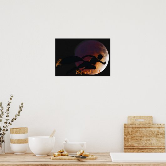 無敵リスの少女 ポスター (キッチン)