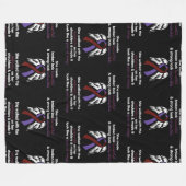 無敵…くも膜炎 フリースブランケット (正面(横))