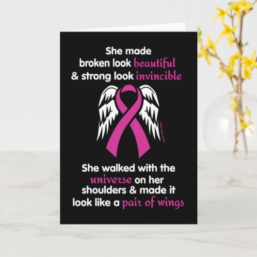 無敵/彼女…乳癌 カード (黄色い花)