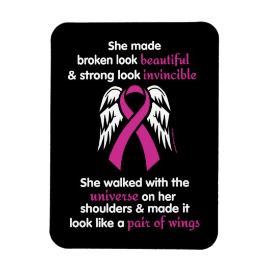 無敵/彼女…乳癌 マグネット (縦)