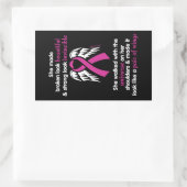 無敵/彼女…乳癌 長方形シール (バッグ)