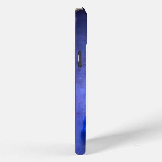 無斑の受胎ブルー Case-Mate iPhoneケース (裏面 / 右)