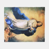 無斑性受胎金ゴールド フリースブランケット (正面(横))