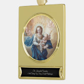 無斑概念 ゴールドプレートバナーオーナメント (左)