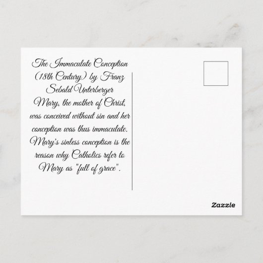 無斑概念 ポストカード (裏面)