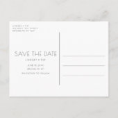 無料おもしろいカクテルケーキ結婚式の日付を保存 案内ポストカード (裏面)