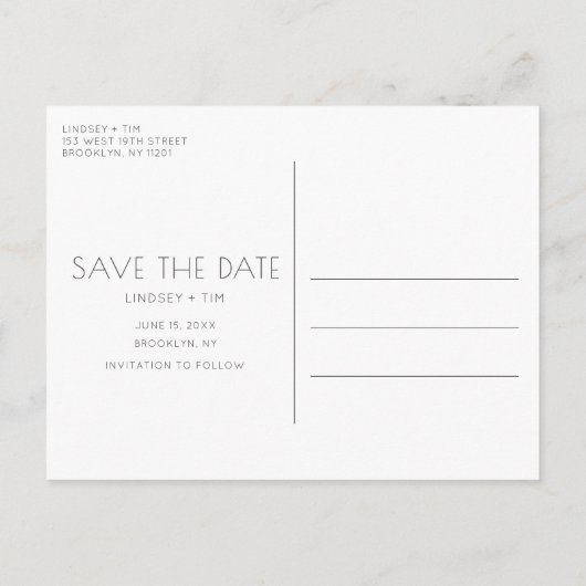 無料おもしろいカクテルケーキ結婚式の日付を保存 案内ポストカード (裏面)