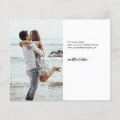 無料おもしろいケーキオープンバー結婚式の日付を保存 チラシ (裏面)