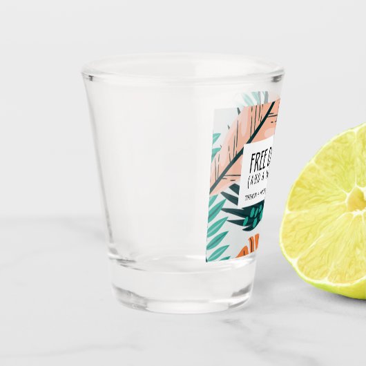 無料おもしろいドリンクと結婚式の引き出物 ショットグラス (左)