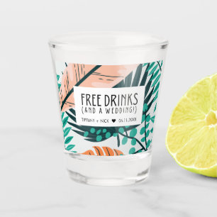 無料おもしろいドリンクと結婚式の引き出物 ショットグラス
