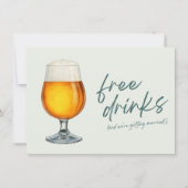 無料おもしろいドリンクビアフォトブルワリー結婚ズ セーブザデート (正面)