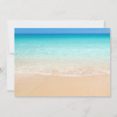 無料おもしろいドリンクビーチ結婚式日付の保存 セーブザデート (裏面)