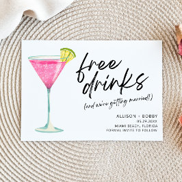 無料おもしろいドリンクモダン写真結婚の セーブザデート