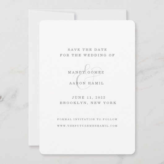 無料おもしろいドリンク写真ウェディング日付を保存 セーブザデート (裏面)