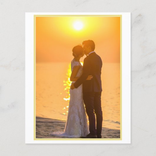 無料おもしろいドリンク写真ウェディング日付を保存 チラシ (裏面)