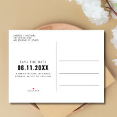 無料おもしろいドリンク2つの写真結婚式の日付を保存 案内ポストカード