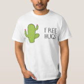 無料かわいいハグおもしろいハ間抜けグ Tシャツ (正面)