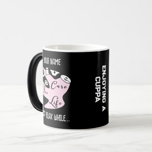 無料で気にコーヒーマグカップを食べる モーフィングマグカップ (正面左)