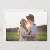 無料で飲み放題!おしゃれでモダンな写真撮影付きの結婚式 セーブザデート (裏面)