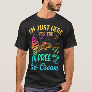 無料のアイスクリームクルーズファミリー Tシャツ