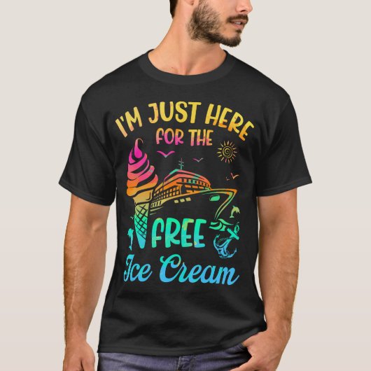 無料のアイスクリームクルーズファミリー Tシャツ (正面)