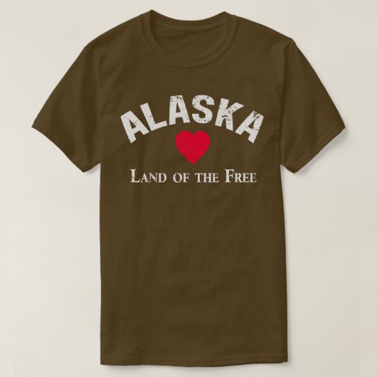 無料のアラスカ動揺して地 Tシャツ (デザイン正面)