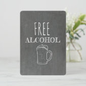 無料のアルコール | 介添人 | ベストマン 面白いプロポーズ 招待状 (スタンド正面)