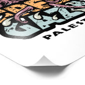 無料のガザのパレスチナ – タコイラストレーション フォトプリント            (角)