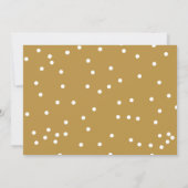 無料のケーキおもしろい結婚式の日付を保存する非写真 招待状 (裏面)