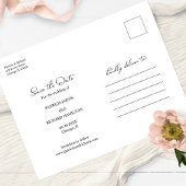 無料のケーキと結婚サイドのAの日付を保存 ポストカード