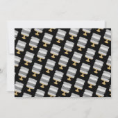 無料のケーキ 面白い 現代の写真 ウェディング セーブ・ザ・デート (裏面)