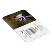 無料のケーキ 面白い 現代風 写真 ウェディング セーブ・ザ・デート マグネット (右側)