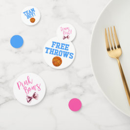 無料のスローまたはピンクの弓ジェンダーの表示パーティー コンフェッティ