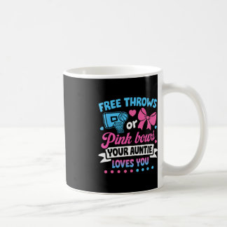 無料のスローまたはピンクの弓Auntie Loves Youベビー コーヒーマグカップ