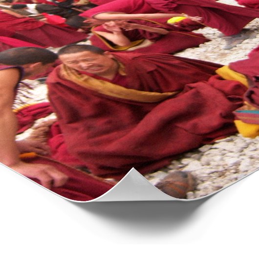 無料のチベットの僧侶 ポスター (角)