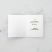 無料のトルコのユーモア感謝祭 カード (内部)