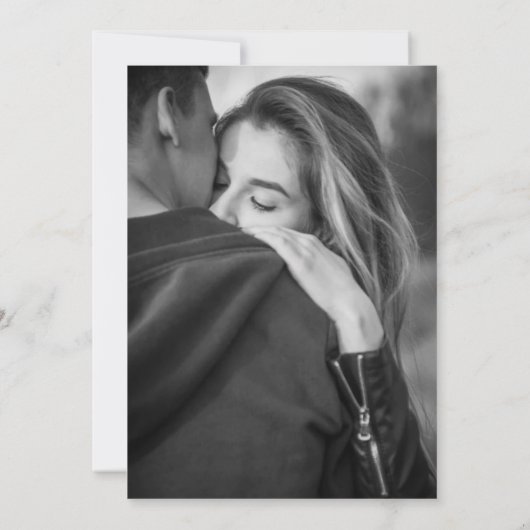 無料のドリンクカクテル写真ウェディング セーブザデート (裏面)