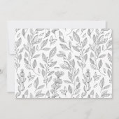 無料のドリンク付き3枚の写真のエンゲージメントウェディング セーブザデート (裏面)