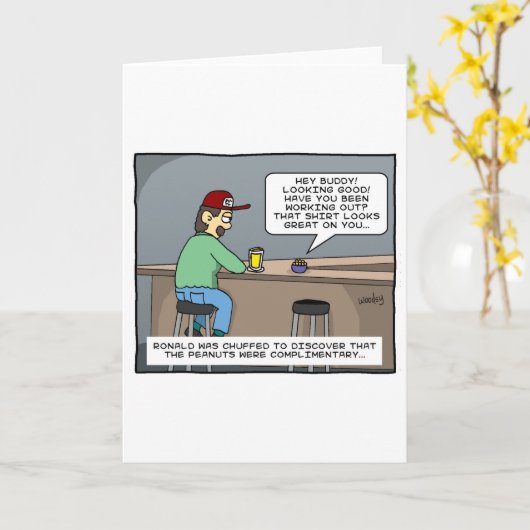 無料のナッツ カード (黄色い花)