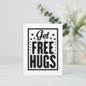 無料のハグを取得 ポストカード (スタンド正面)