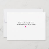 無料のハグを添えた思いやりカード (裏面)