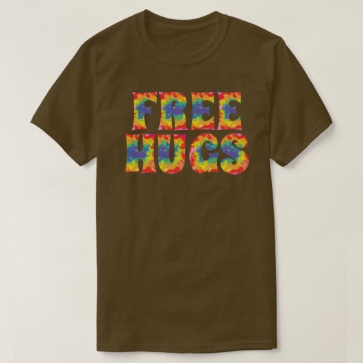 無料のハグ Tシャツ (デザイン正面)