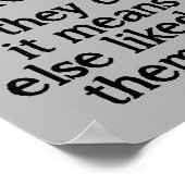 無料のポスターサインおもしろいを設定する ポスター (角)