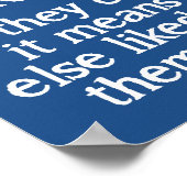 無料のポスターサインおもしろいを設定する ポスター (角)