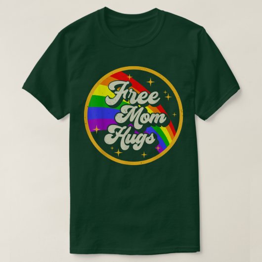 無料のマハグレインボーLGBTレズビアンゲイバイセクシャルPr Tシャツ (デザイン正面)