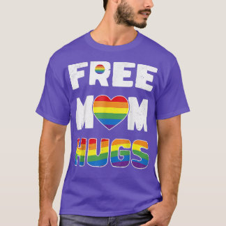 無料のママのハグシャツ – LGBTギフトプライドレインボーゲイ Tシャツ