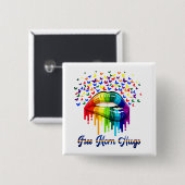 無料のママのハグ 缶バッジ (正面&裏面)