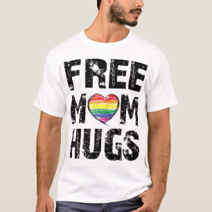無料のママは可愛いLGBTプライドゲイギフト。 Tシャツ