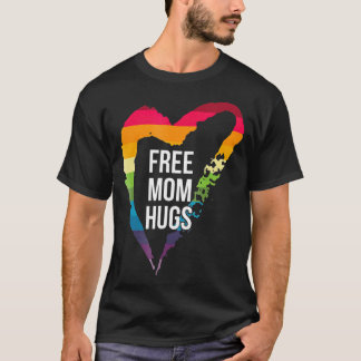 無料のママはLGBTにハグ Tシャツ